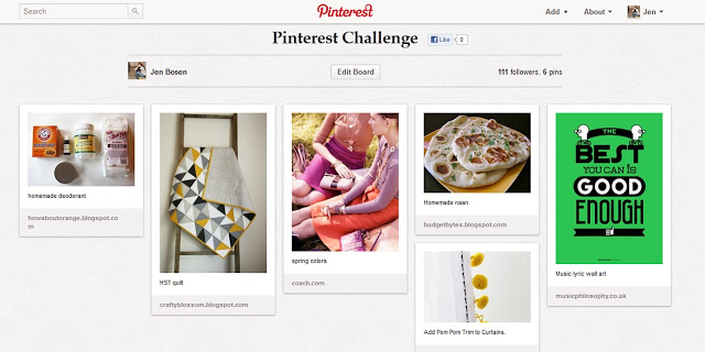 Pinterest Challenge Update