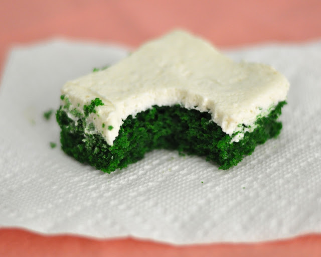 green velvet sheet cake