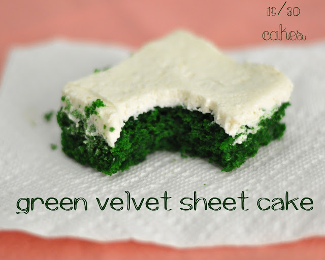 Cake #19: Green Velvet Sheet Cake