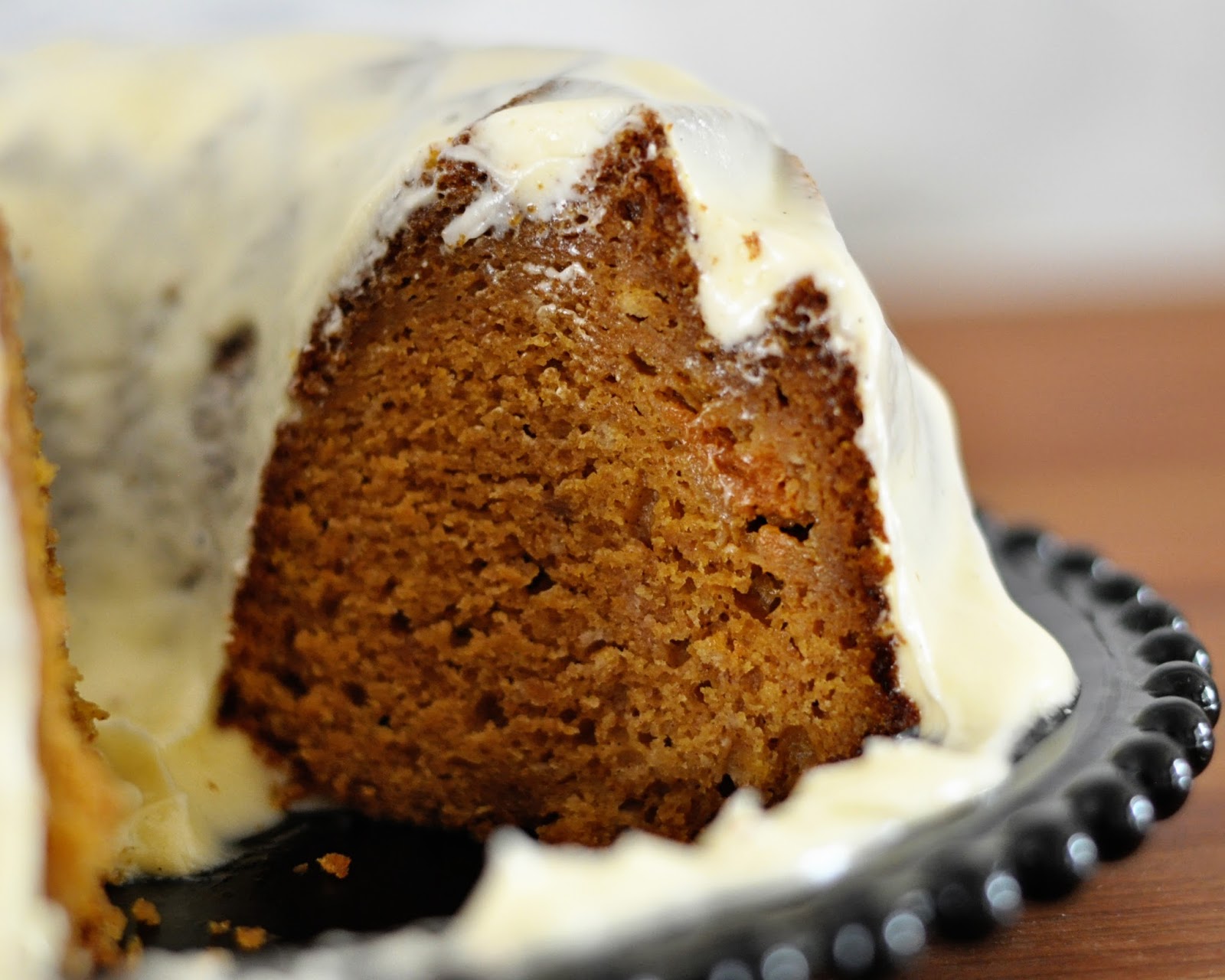 Pumpkin Bundt Cake with Vanilla Cream Cheese Frosting
